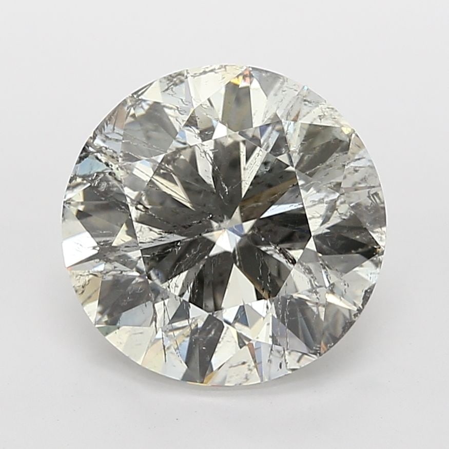 Loose Diamond - ROUND 5.07ct Faint Gray I2: Loose Diamond - ROUND 5.07ct Faint Gray I2 Source: Natural Shape: ROUND Carats: 5.07 Color: Faint Gray Certification: GIA Video: