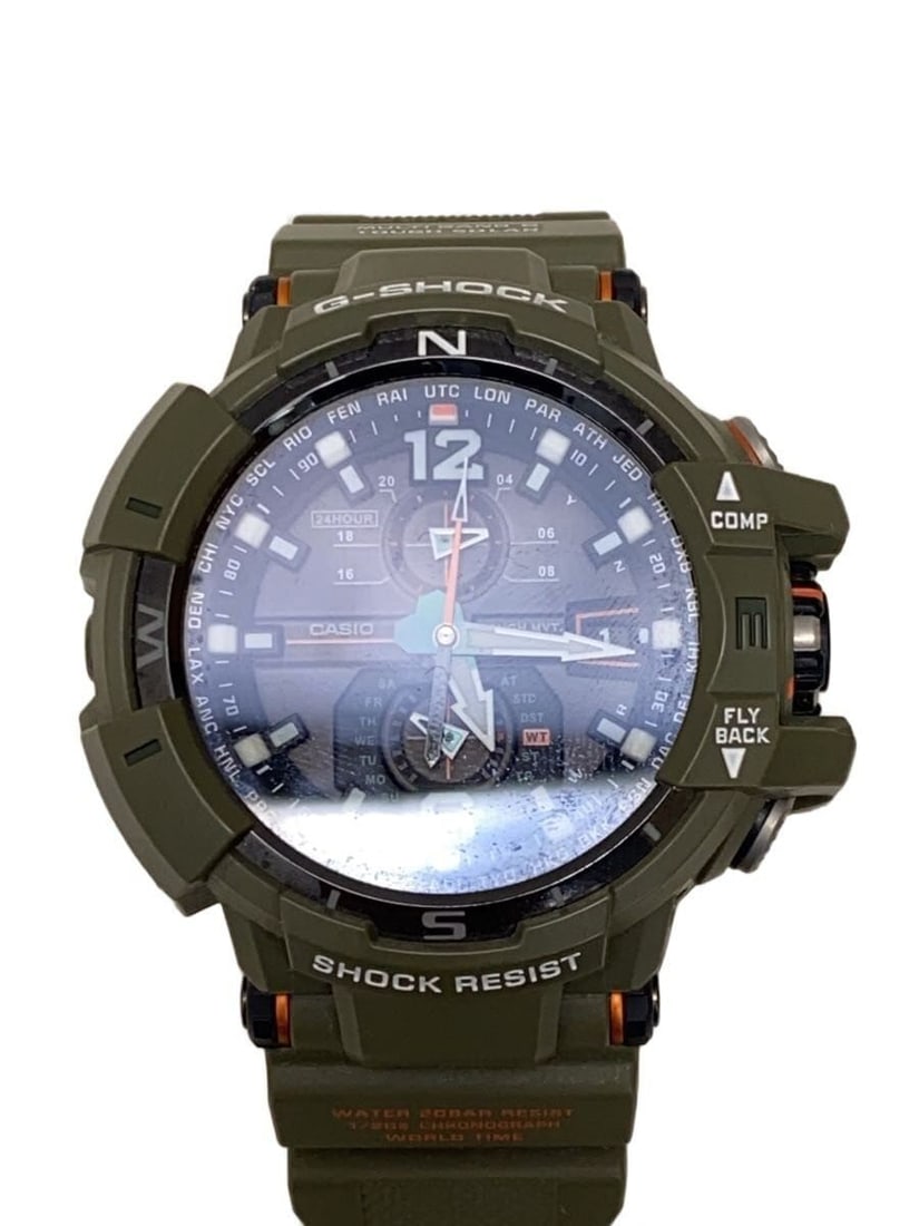 CASIO G-SHOCK GW-A1100KH-3AJF Men's Wristwatch: CASIO G-SHOCK GW-A1100KH-3AJF Men's Wristwatch This is a Casio G-SHOCK GW-A1100KH-3AJF men's wristwatch, made in Japan. The watch is pre-owned and in slightly used condition. It features a robust case