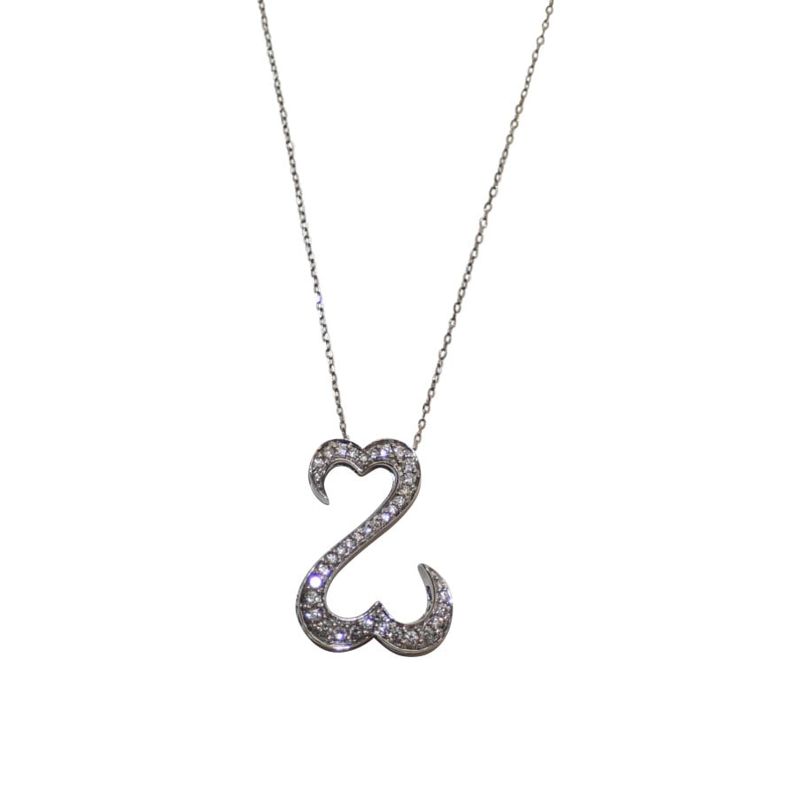 Diamond Pendant Necklace in 14K White Gold 18in 0.35 TDW (1 of 10)