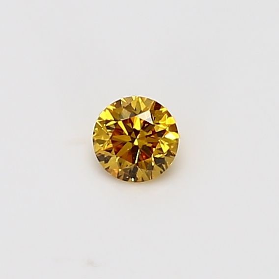 Loose Diamond - ROUND 0.16ct Orangey Yellow VVS2: Loose Diamond - ROUND 0.16ct Orangey Yellow VVS2 Source: Natural Shape: ROUND Carats: 0.16 Color: Orangey Yellow Certification: GIA Video: