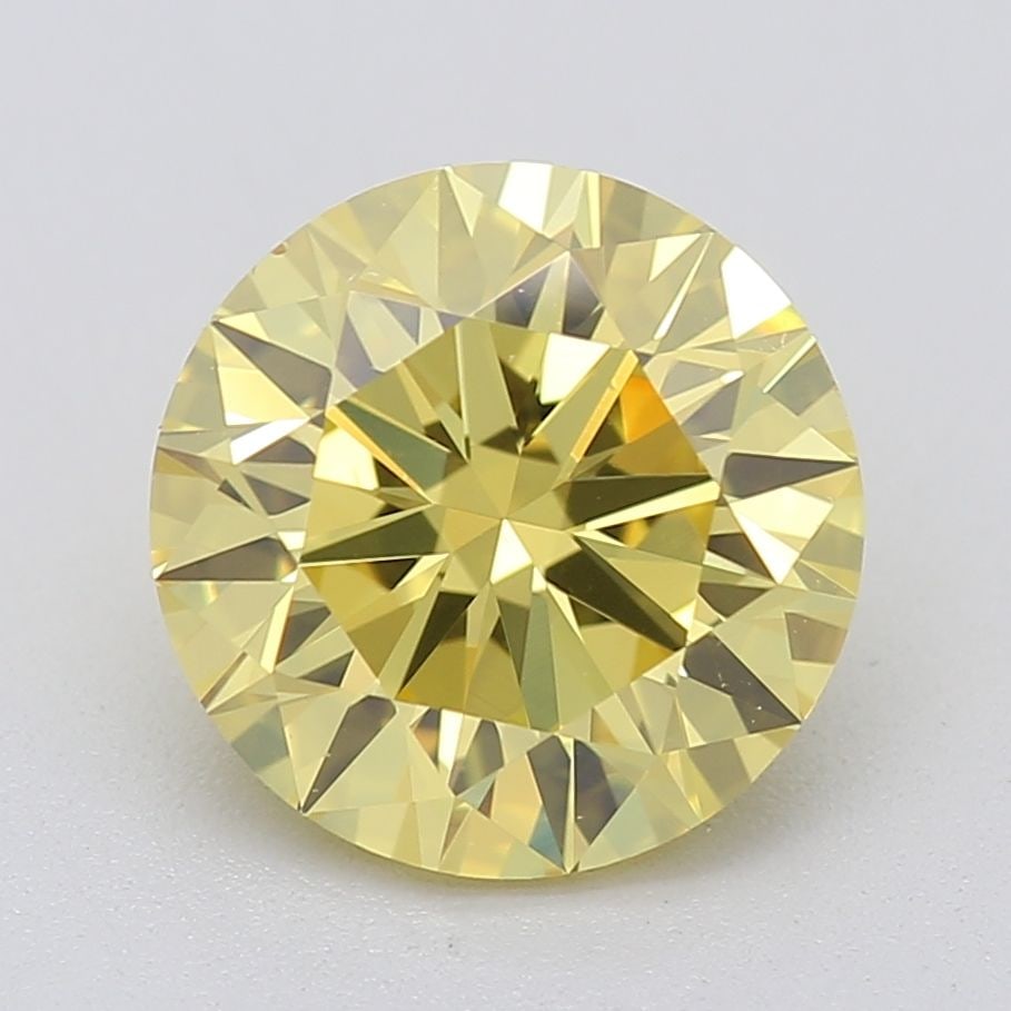 Loose Diamond - ROUND 1.5ct Fancy Vivid Yellow VS1: Loose Diamond - ROUND 1.5ct Fancy Vivid Yellow VS1 Source: Natural Shape: ROUND Carats: 1.5 Color: Fancy Vivid Yellow Certification: GIA Video: