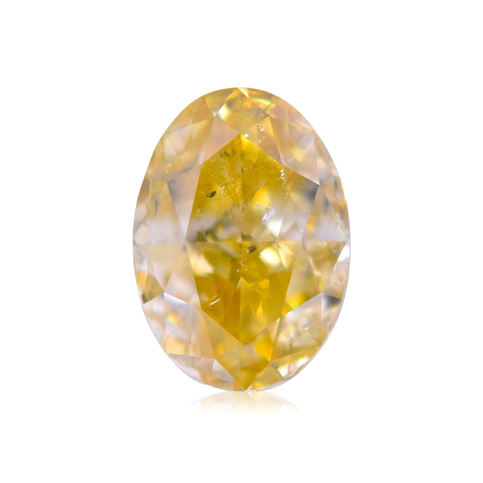 Loose Diamond - OVAL 0.5ct Fancy Intense Yellow SI2: Loose Diamond - OVAL 0.5ct Fancy Intense Yellow SI2 Source: Natural Shape: OVAL Carats: 0.5 Color: Fancy Intense Yellow Certification: GIA Video: