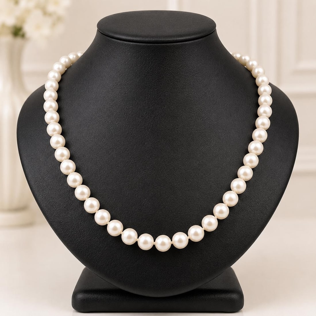 15 in Cultured Pearl Strand Necklace 14k Yellow Gold Filigree Clasp (1 of 7)