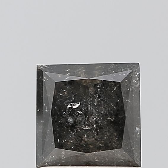 Loose Diamond - PRINCESS 0.91ct Salt and Pepper VVS2: Loose Diamond - PRINCESS 0.91ct Salt and Pepper VVS2 Source: Natural Shape: PRINCESS Carats: 0.91 Color: Salt and Pepper Certification: NONE Video: