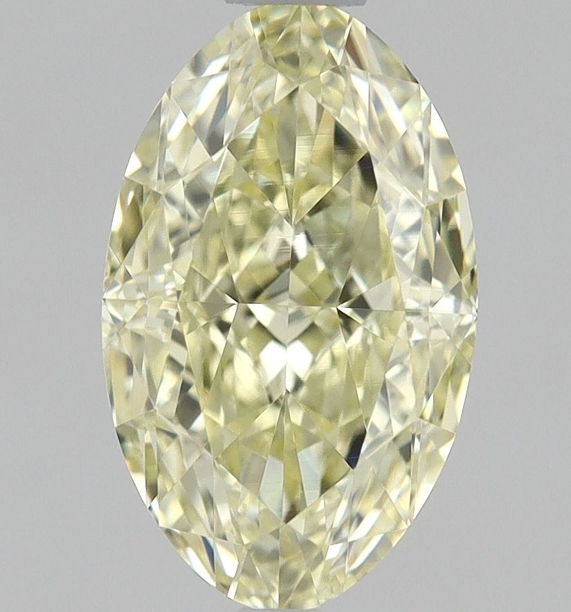 Loose Diamond - OVAL 1.03ct Fancy Light Yellow VVS1: Loose Diamond - OVAL 1.03ct Fancy Light Yellow VVS1 Source: Natural Shape: OVAL Carats: 1.03 Color: Fancy Light Yellow Certification: GIA The Diamond Depot Guarantee: All items in this auction are gua