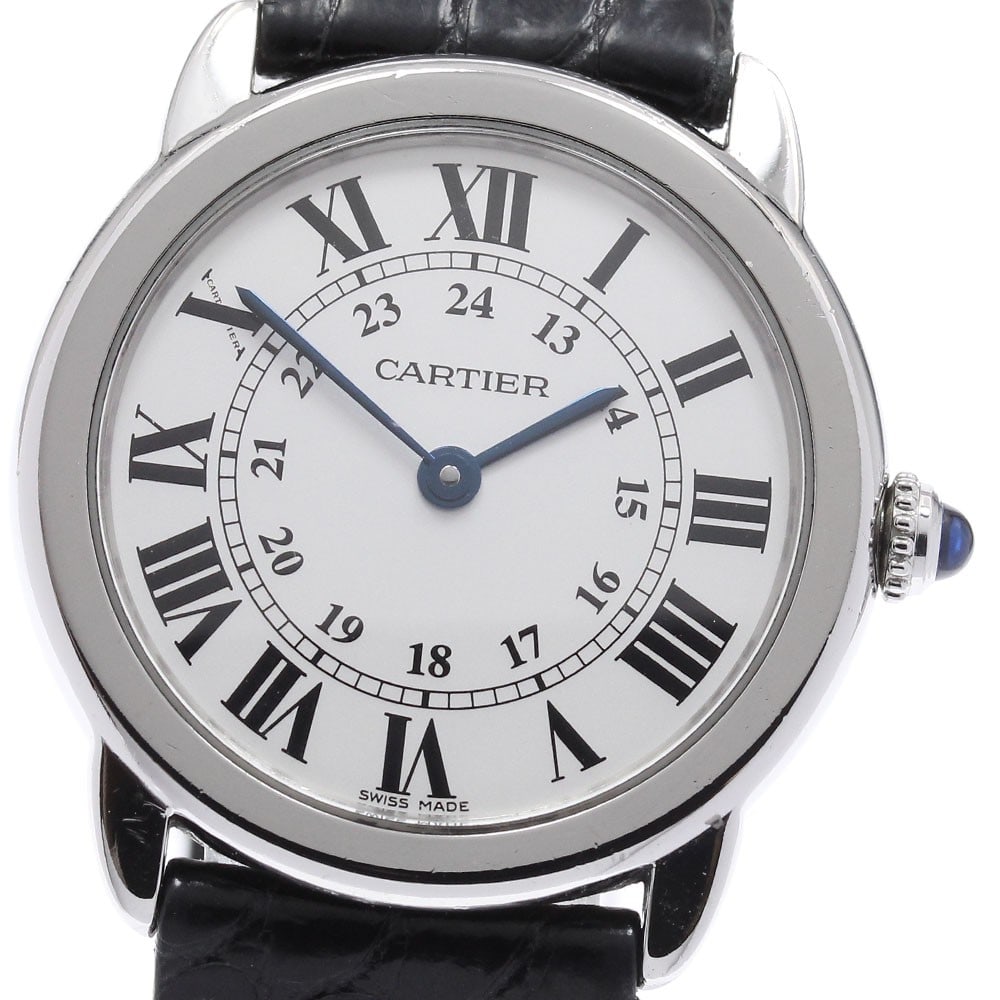 Cartier Ronde Solo SM Womens Quartz Wristwatch Ref W6700155 (1 of 6)