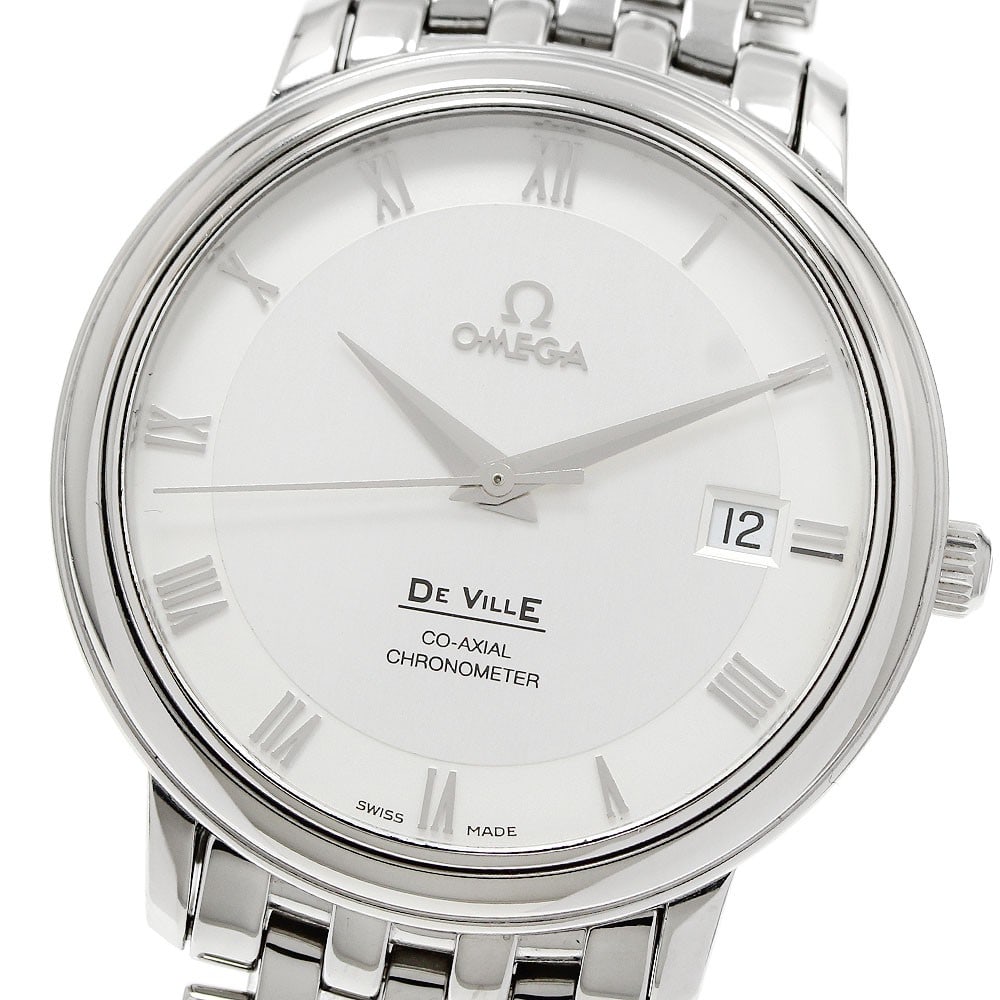 Omega De Ville Prestige 4574.31 mens stainless steel automatic watch: Omega De Ville Prestige 4574.31 mens stainless steel automatic watch Omega De Ville Prestige Co-Axial men's wristwatch, reference 4574.31, made in Switzerland. It features a stainless steel case and b