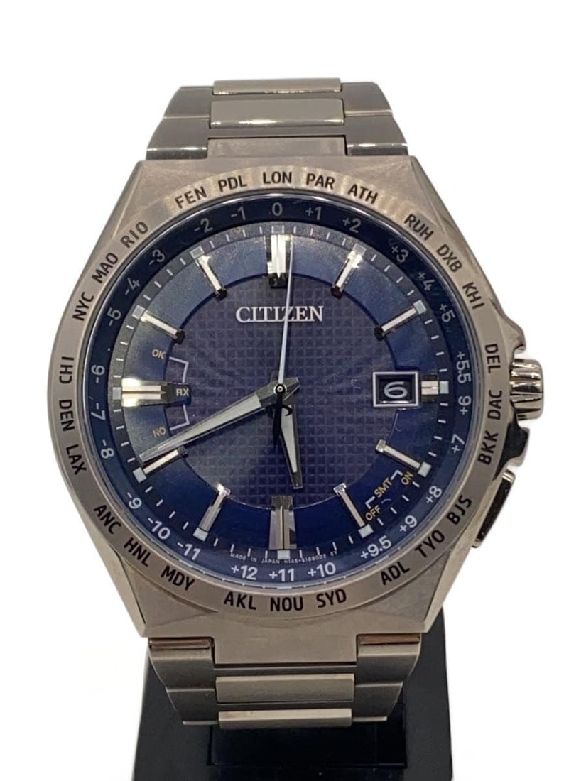 Citizen H145-S122601 Attesa ACT Line Eco-Drive men's wristwatch: Citizen H145-S122601 Attesa ACT Line Eco-Drive men's wristwatch Men's CITIZEN ATTESA ACT Line Eco-Drive Solar wristwatch, made in Japan. It is a pre-owned item in Used B condition, described as slight
