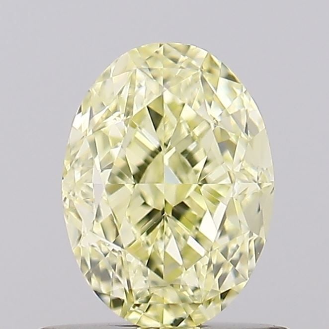 Loose Diamond - OVAL 1.01ct Fancy Light Yellow VS2: Loose Diamond - OVAL 1.01ct Fancy Light Yellow VS2 Source: Natural Shape: OVAL Carats: 1.01 Color: Fancy Light Yellow Certification: GIA Video: