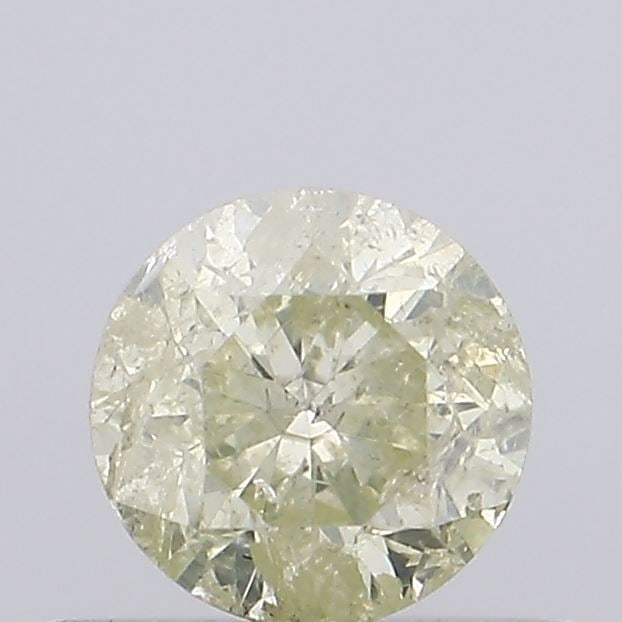 Loose Diamond - ROUND 0.42ct Fancy Intense Yellow I2: Loose Diamond - ROUND 0.42ct Fancy Intense Yellow I2 Source: Natural Shape: ROUND Carats: 0.42 Color: Fancy Intense Yellow Certification: NONE Video: