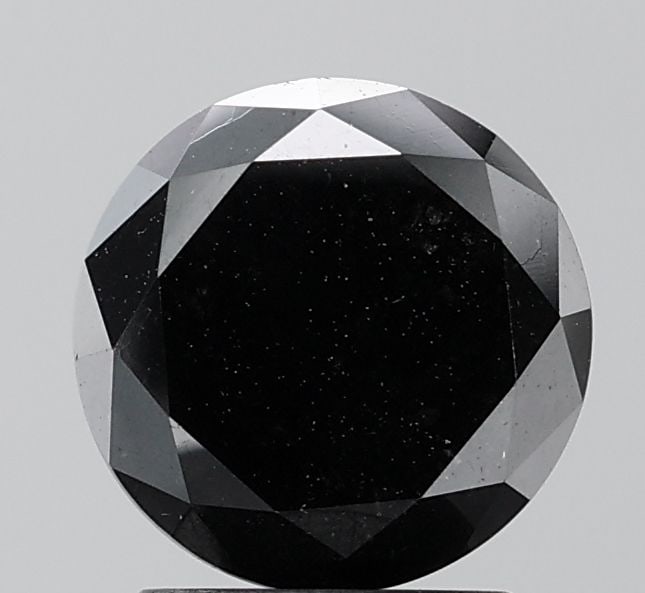 Loose Diamond - ROUND 2.91ct Fancy Black VS2: Loose Diamond - ROUND 2.91ct Fancy Black VS2 Source: Natural Shape: ROUND Carats: 2.91 Color: Fancy Black Certification: NONE Video:
