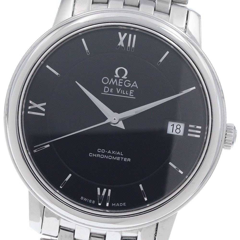 Omega De Ville Prestige automatic date mens wristwatch 424.10.37.20.01.001: Omega De Ville Prestige automatic date mens wristwatch 424.10.37.20.01.001 Pre-owned Omega De Ville Prestige men's wristwatch with automatic movement and date display. This stainless steel watch featu