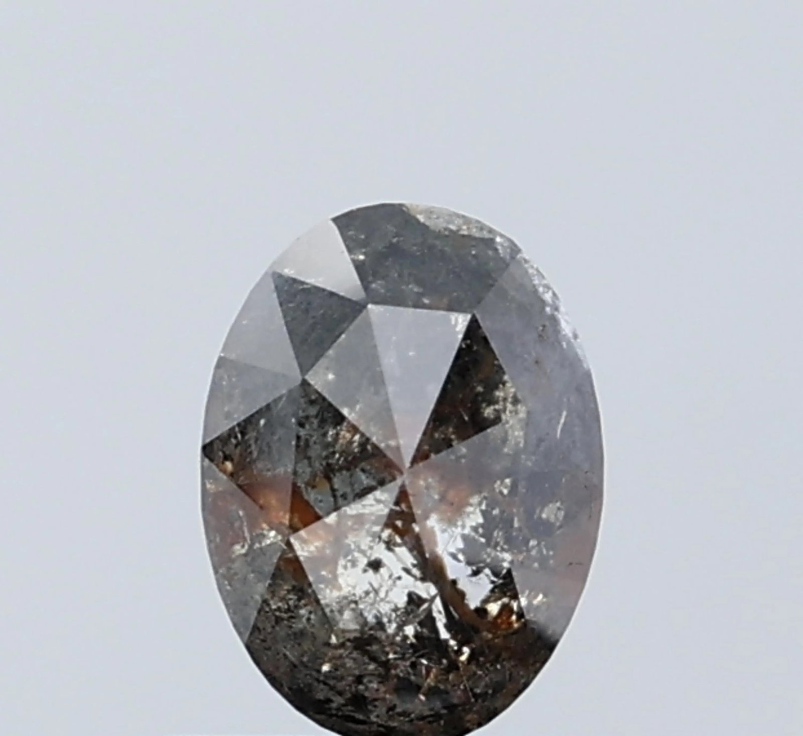 Loose Diamond - OVAL 0.89ct Salt and Pepper I3: Loose Diamond - OVAL 0.89ct Salt and Pepper I3 Source: Natural Shape: OVAL Carats: 0.89 Color: Salt and Pepper Certification: NONE Video: