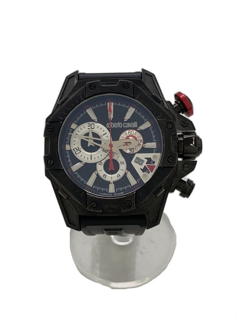 Roberto Cavalli Men's Quartz Wristwatch Black Swiss (1 of 5)