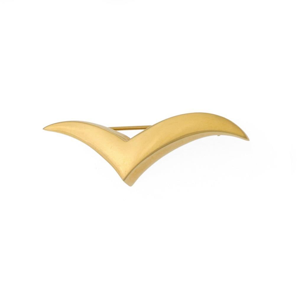 Tiffany Co Wing Collection Vintage 18k Yellow Gold Pin Brooch (1 of 4)