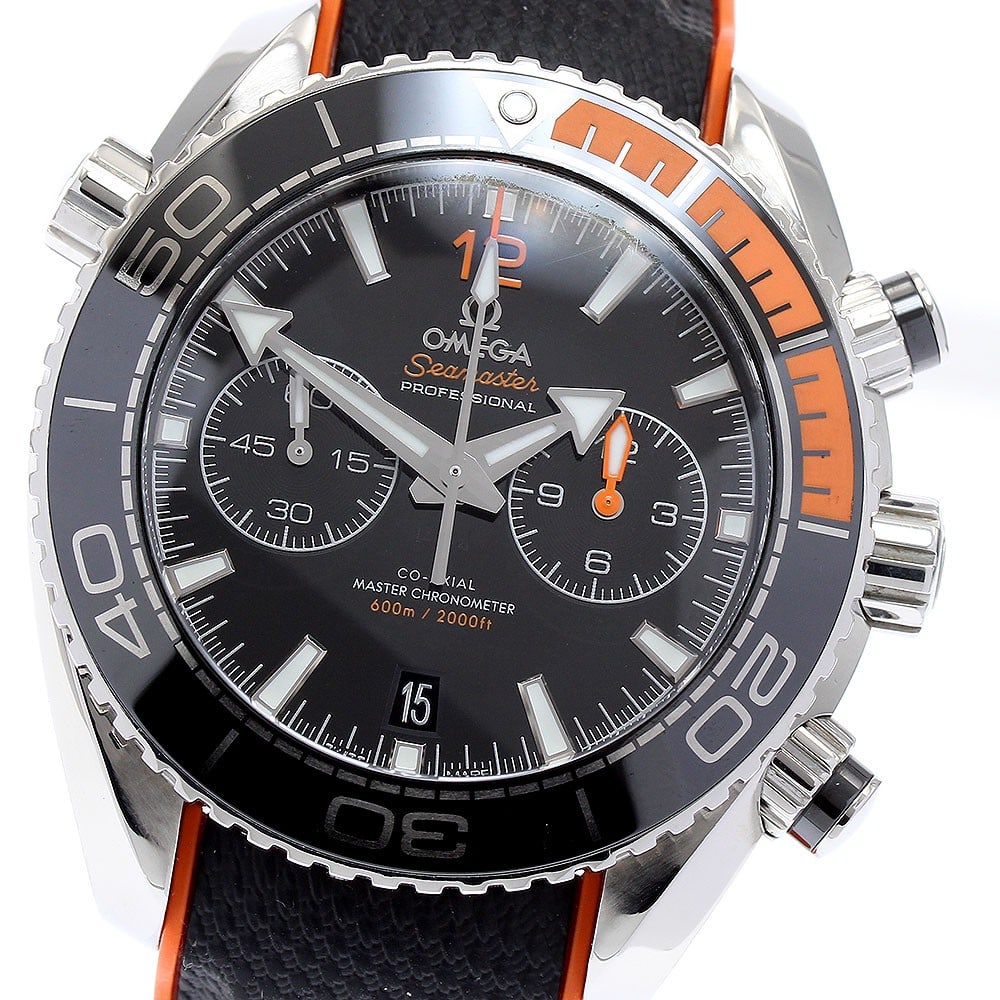 OMEGA Seamaster Planet Ocean 600 Chronograph Ref 215.32.46.51.01.001: OMEGA Seamaster Planet Ocean 600 Chronograph Ref 215.32.46.51.01.001 OMEGA Seamaster Planet Ocean 600 chronograph men's wristwatch, reference 215.32.46.51.01.001. This pre-owned automatic watch featur