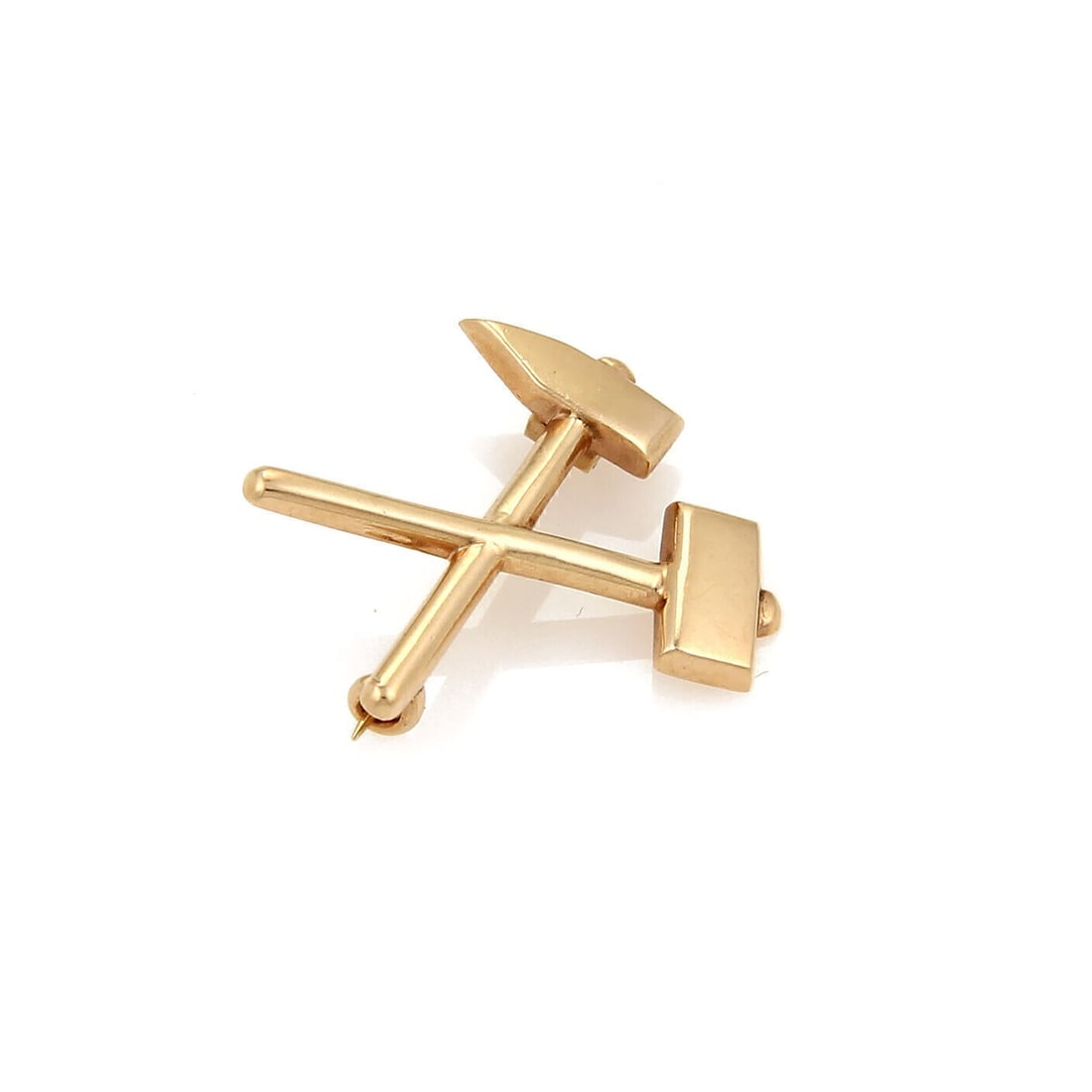Tiffany & Co. Hammer & Chisel 14k Rose Gold Brooch Pin (1 of 4)
