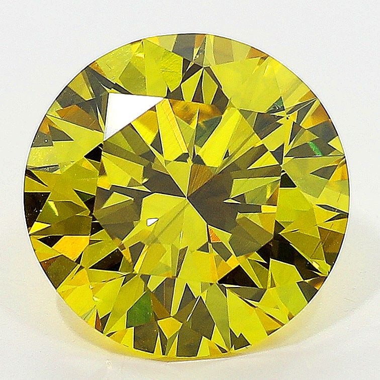 Loose Diamond - ROUND 2.3ct Fancy Vivid Yellow SI1: Loose Diamond - ROUND 2.3ct Fancy Vivid Yellow SI1 Source: Natural Shape: ROUND Carats: 2.3 Color: Fancy Vivid Yellow Certification: GIA The Diamond Depot Guarantee: All items in this auction are guar
