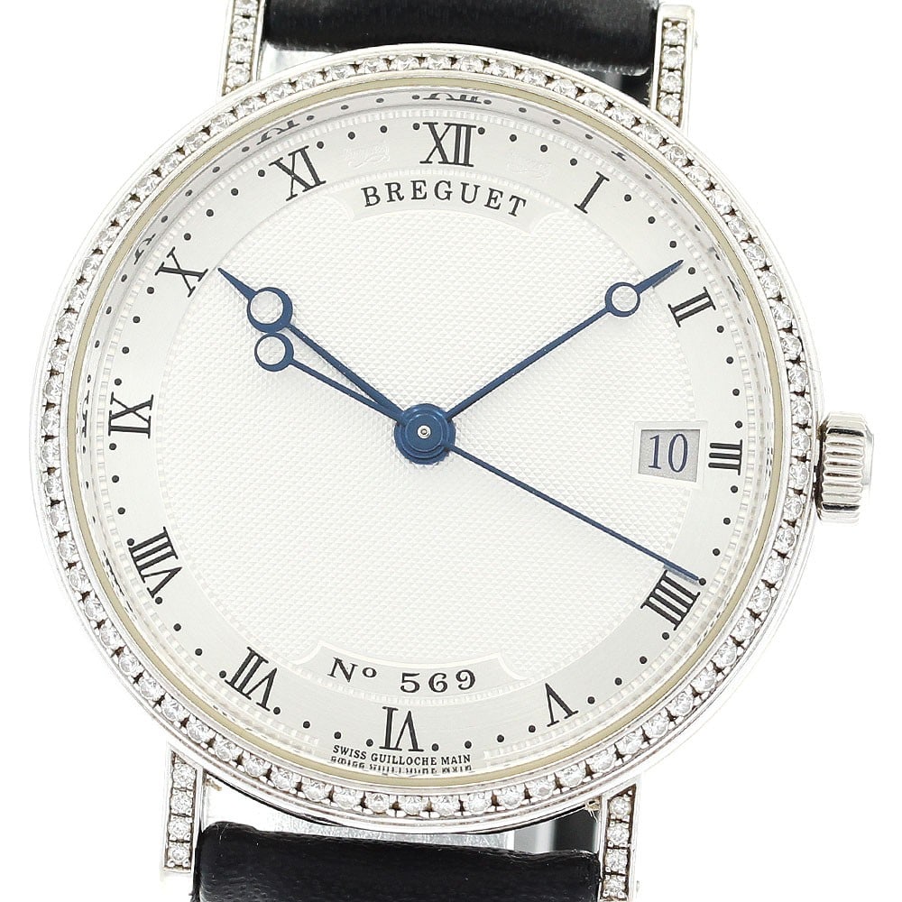 Breguet Classic 9068 18K White Gold Automatic Men's Wristwatch (1 of 9)