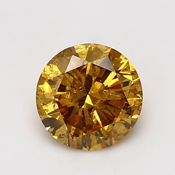 Loose Diamond - ROUND 1.1ct Fancy Deep Orangey Yellow I3: Loose Diamond - ROUND 1.1ct Fancy Deep Orangey Yellow I3 Source: Natural Shape: ROUND Carats: 1.1 Color: Fancy Deep Orangey Yellow Certification: GIA Video: