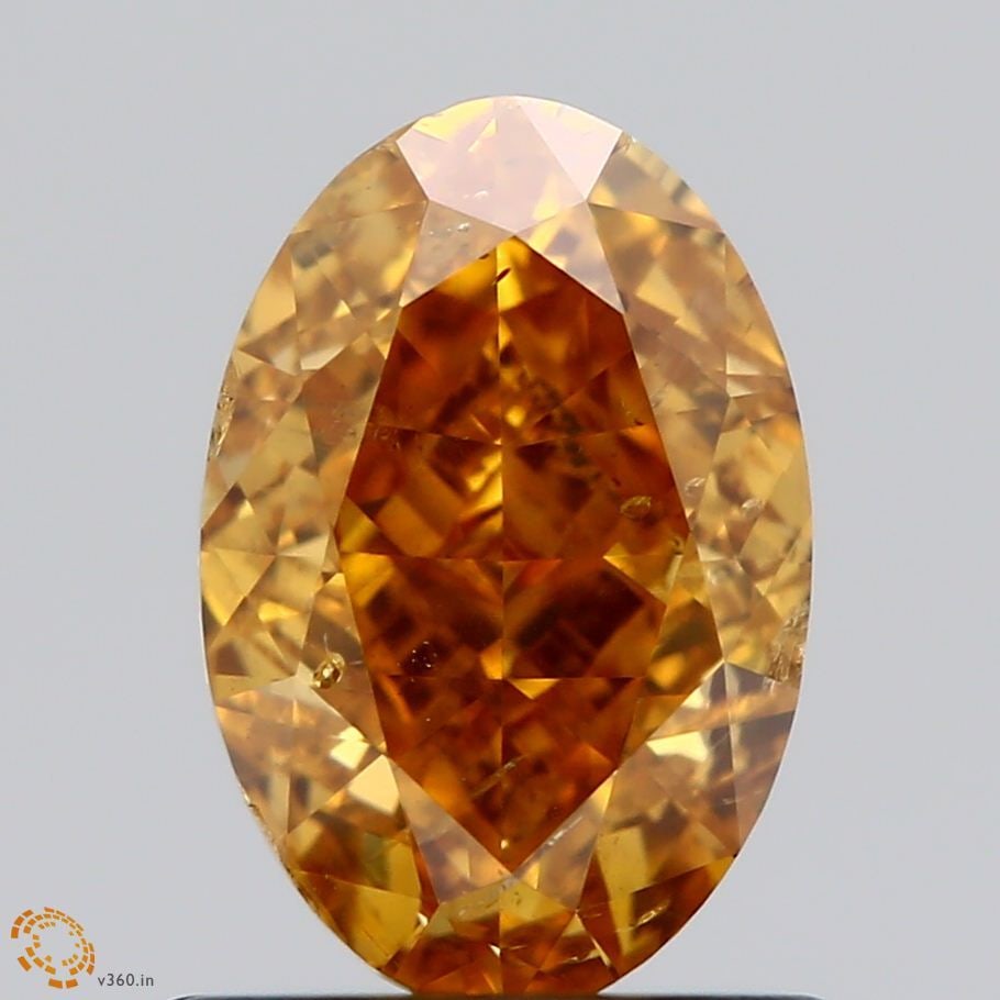 Loose Diamond - OVAL 1.01ct Fancy Intense Orange Yellow SI2 (1 of 1)