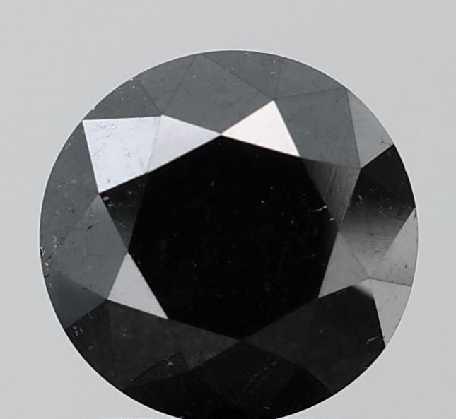 Loose Diamond - ROUND 2.72ct Fancy Black VS2: Loose Diamond - ROUND 2.72ct Fancy Black VS2 Source: Natural Shape: ROUND Carats: 2.72 Color: Fancy Black Certification: NONE Video: