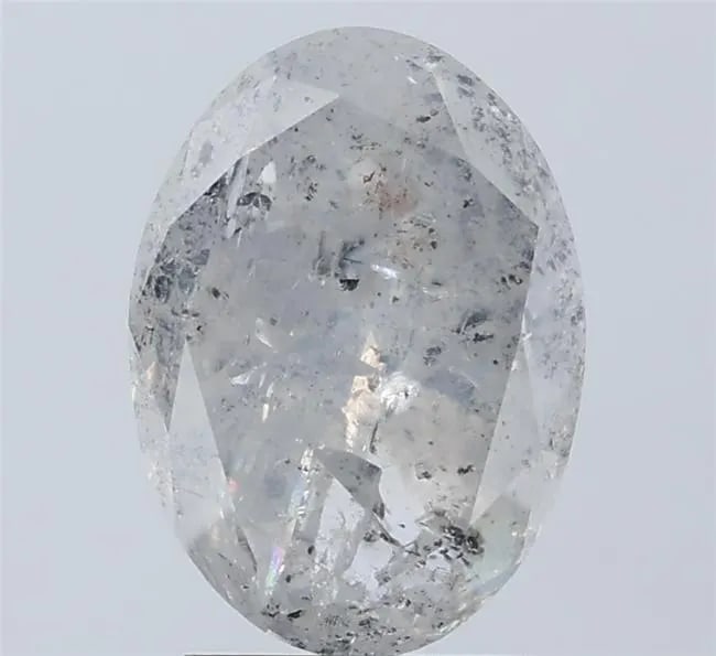 Loose Diamond - OVAL 2.95ct Salt and Pepper I3: Loose Diamond - OVAL 2.95ct Salt and Pepper I3 Source: Natural Shape: OVAL Carats: 2.95 Color: Salt and Pepper Certification: NONE Video: