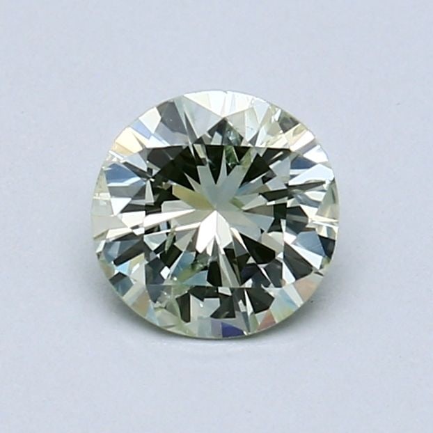 Loose Diamond - ROUND 0.57ct Fancy Yellowish Green (1 of 1)