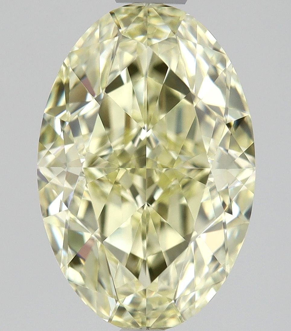 Loose Diamond - OVAL 2.14ct Fancy Light Yellow VVS1: Loose Diamond - OVAL 2.14ct Fancy Light Yellow VVS1 Source: Natural Shape: OVAL Carats: 2.14 Color: Fancy Light Yellow Certification: GIA The Diamond Depot Guarantee: All items in this auction are gua