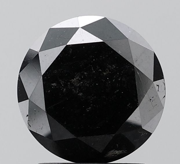 Loose Diamond - ROUND 2.86ct Black VVS2: Loose Diamond - ROUND 2.86ct Black VVS2 Source: Natural Shape: ROUND Carats: 2.86 Color: Black Certification: NONE Video: