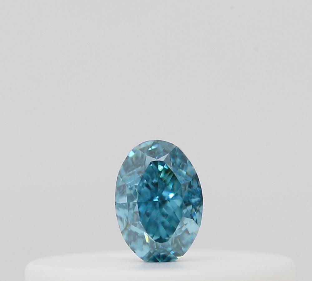 Loose Diamond - OVAL 0.06ct Fancy Vivid Blue Green: Loose Diamond - OVAL 0.06ct Fancy Vivid Blue Green Source: Natural Shape: OVAL Carats: 0.06 Color: Fancy Vivid Blue Green Certification: GIA Video: