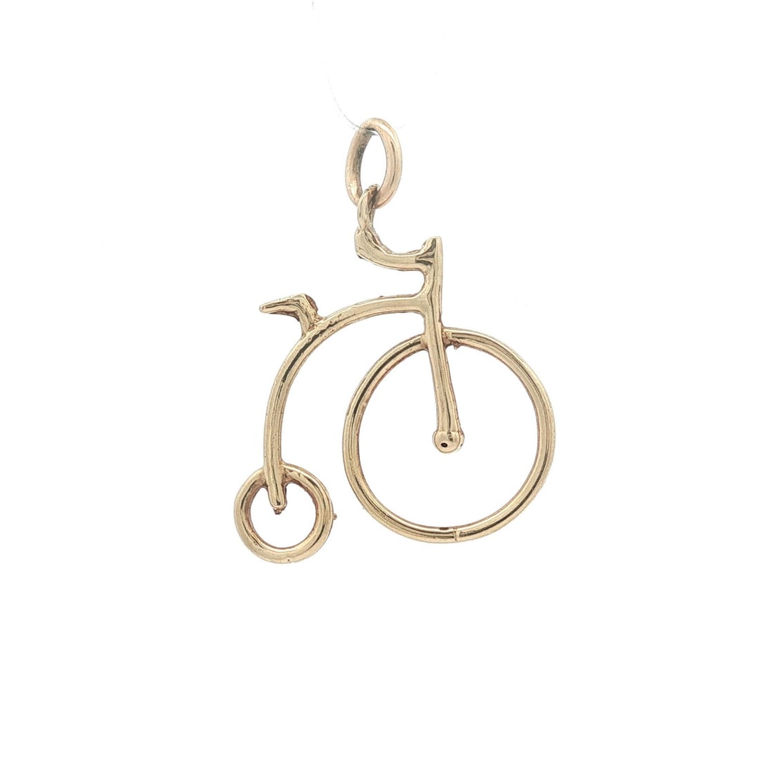 14k Yellow Gold Penny Farthing Bicycle Charm Pendant (1 of 8)