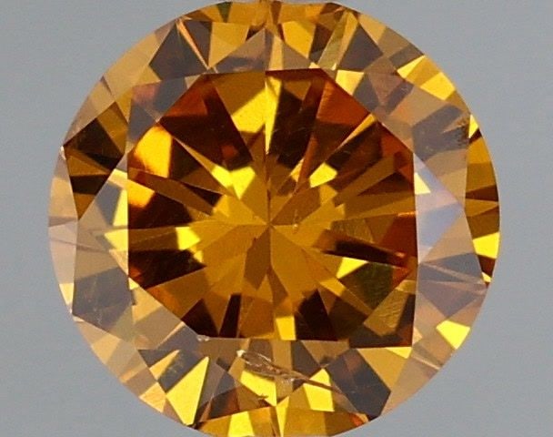 Loose Diamond - ROUND 0.39ct Fancy Deep Yellow Orange (1 of 1)