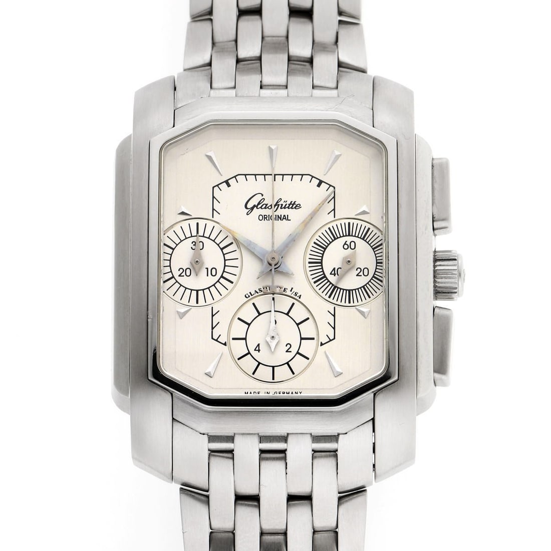 Glashutte Original Senator Carre Automatic Chronograph Watch 1-39-31-06-04 (1 of 8)