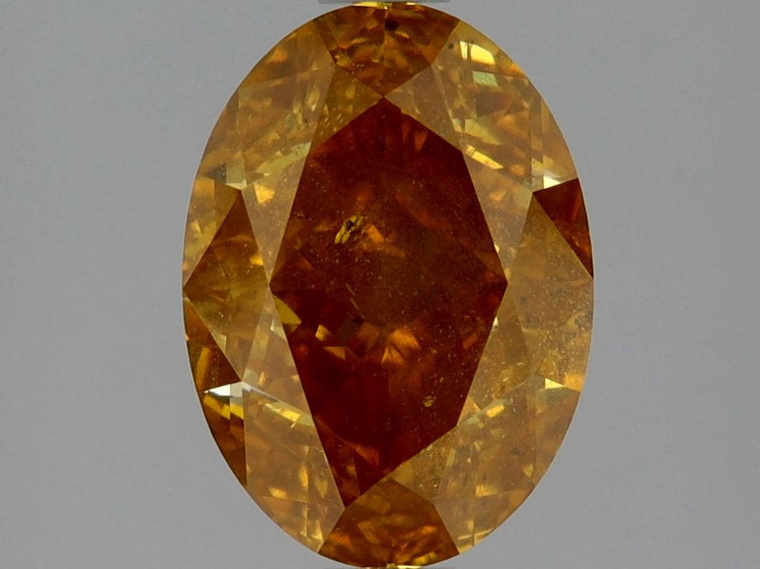 Loose Diamond - OVAL 2.08ct Fancy Deep Orange I2: Loose Diamond - OVAL 2.08ct Fancy Deep Orange I2 Source: Natural Shape: OVAL Carats: 2.08 Color: Fancy Deep Orange Certification: GIA Video: