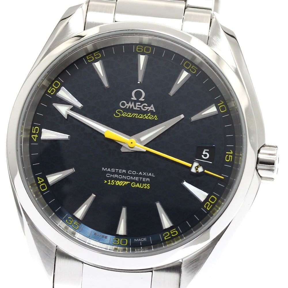 OMEGA Seamaster Aqua Terra 231.10.42.21.03.004 James Bond 007 Watch: OMEGA Seamaster Aqua Terra 231.10.42.21.03.004 James Bond 007 Watch Pre-owned OMEGA Seamaster Aqua Terra men's wristwatch, model 231.10.42.21.03.004, with a navy dial and automatic movement. It featur
