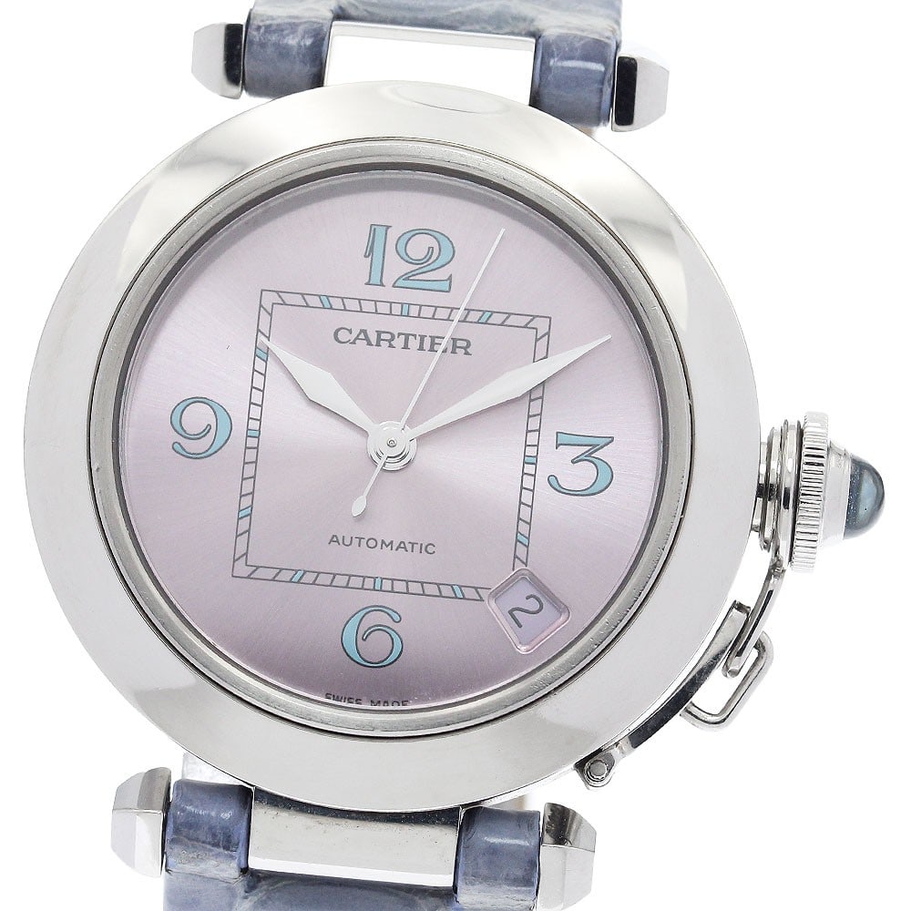 Cartier Pasha C Unisex Automatic Date Watch W3108199 Christmas Limited: Cartier Pasha C Unisex Automatic Date Watch W3108199 Christmas Limited Pre-owned Cartier Pasha C 2005 Christmas Limited Edition wristwatch with automatic movement and date display. This unisex boys' m