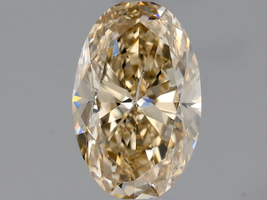 Loose Diamond - OVAL 0.9ct Fancy Light Brown Yellow SI2: Loose Diamond - OVAL 0.9ct Fancy Light Brown Yellow SI2 Source: Natural Shape: OVAL Carats: 0.9 Color: Fancy Light Brown Yellow Certification: GIA Video: