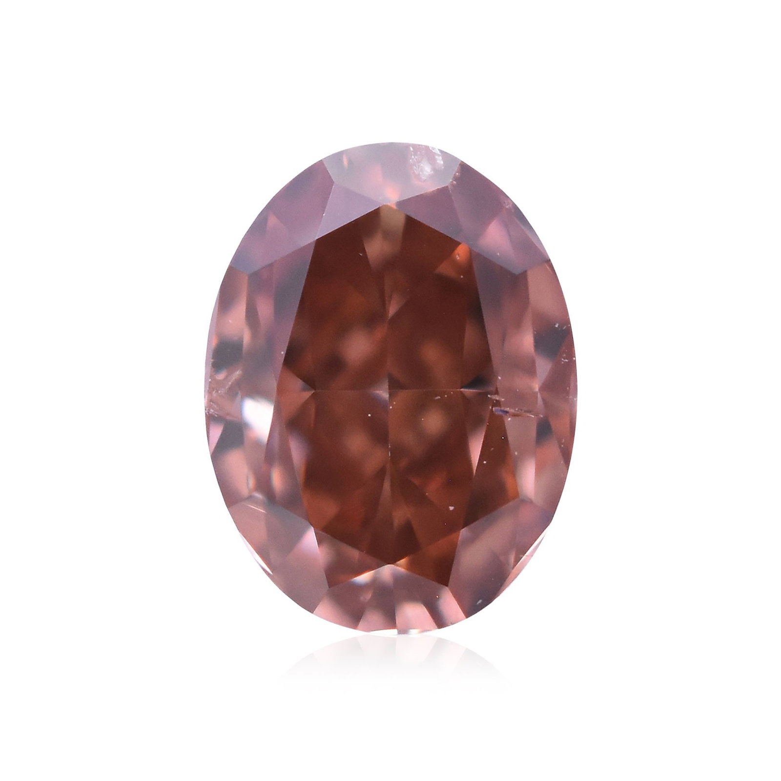 Loose Diamond - OVAL 0.21ct Fancy Deep Orangey Pink SI2: Loose Diamond - OVAL 0.21ct Fancy Deep Orangey Pink SI2 Source: Natural Shape: OVAL Carats: 0.21 Color: Fancy Deep Orangey Pink Certification: GIA Video: