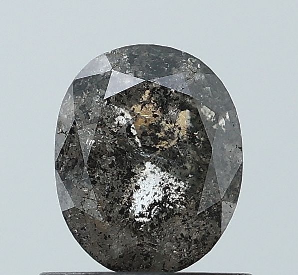 Loose Diamond - OVAL 0.97ct Salt and Pepper VS2: Loose Diamond - OVAL 0.97ct Salt and Pepper VS2 Source: Natural Shape: OVAL Carats: 0.97 Color: Salt and Pepper Certification: NONE Video: