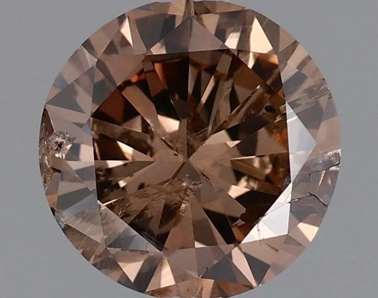 Loose Diamond - ROUND 0.97ct Fancy Dark Orangey Brown (1 of 1)