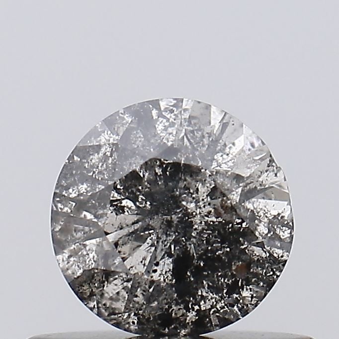 Loose Diamond - ROUND 0.41ct Salt and Pepper I3: Loose Diamond - ROUND 0.41ct Salt and Pepper I3 Source: Natural Shape: ROUND Carats: 0.41 Color: Salt and Pepper Certification: NONE Video: