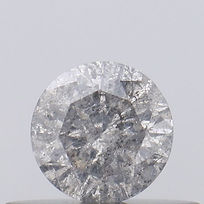 Loose Diamond - ROUND 0.26ct Salt and Pepper I3: Loose Diamond - ROUND 0.26ct Salt and Pepper I3 Source: Natural Shape: ROUND Carats: 0.26 Color: Salt and Pepper Certification: NONE Video: