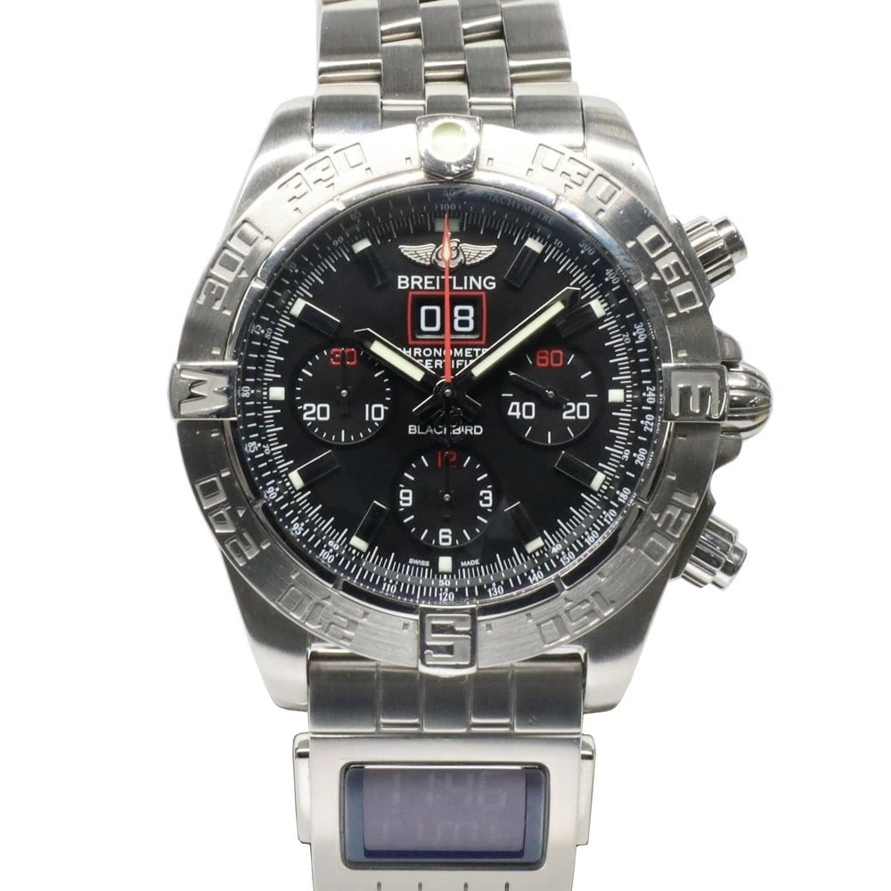 Breitling Chronomat Blackbird A44360 mens chronograph watch steel (1 of 10)
