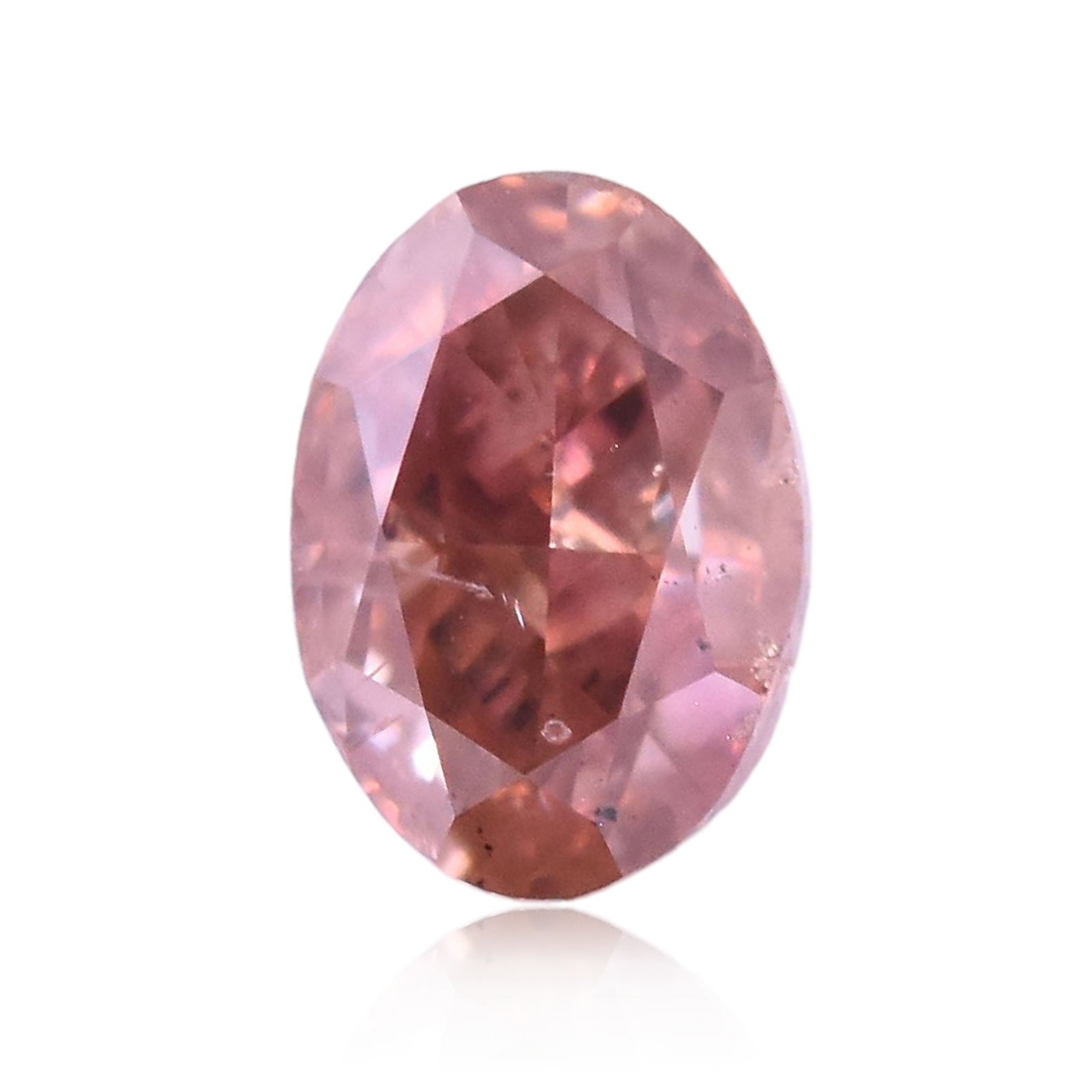 Loose Diamond - OVAL 0.3ct Fancy Deep Orangey Pink I1: Loose Diamond - OVAL 0.3ct Fancy Deep Orangey Pink I1 Source: Natural Shape: OVAL Carats: 0.3 Color: Fancy Deep Orangey Pink Certification: GIA Video: