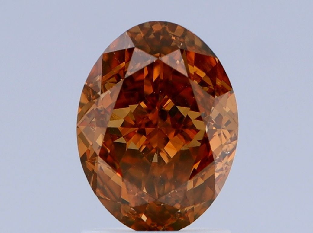 Loose Diamond - OVAL 2.02ct Fancy Deep Brown Orange VS2 (1 of 1)