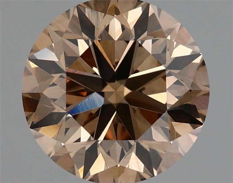Loose Diamond - ROUND 2.02ct Fancy Dark Yellowish Brown VS1 (1 of 1)