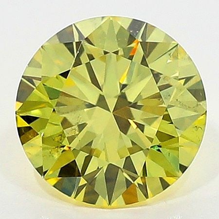Loose Diamond - ROUND 0.51ct Fancy Intense Yellow SI1: Loose Diamond - ROUND 0.51ct Fancy Intense Yellow SI1 Source: Natural Shape: ROUND Carats: 0.51 Color: Fancy Intense Yellow Certification: GIA The Diamond Depot Guarantee: All items in this auction ar