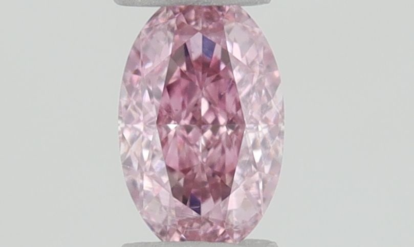 Loose Diamond - OVAL 0.1ct Fancy Vivid Purplish Pink: Loose Diamond - OVAL 0.1ct Fancy Vivid Purplish Pink Source: Natural Shape: OVAL Carats: 0.1 Color: Fancy Vivid Purplish Pink Certification: GIA Video: