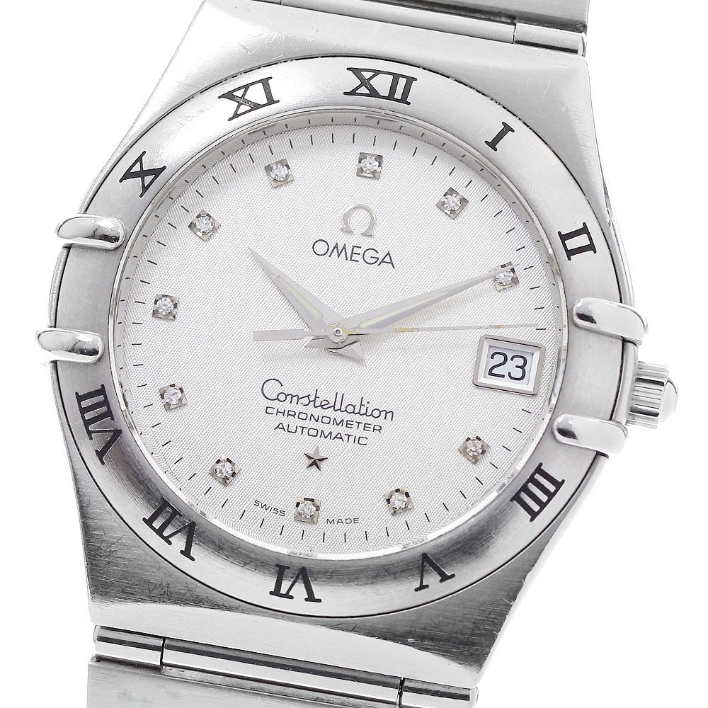 OMEGA Constellation Ref 1502.35 Mens Automatic Date Watch 11P Diamond: OMEGA Constellation Ref 1502.35 Mens Automatic Date Watch 11P Diamond Pre-owned OMEGA Constellation men's wristwatch with a silver dial, automatic movement, and date display. This watch features 11P d